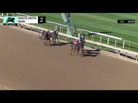 Secured Freedom wins Race 2 on Sunday, December 28 at Santa Anita Park