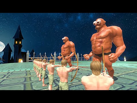 How Many Fantasy Units Can Stop 10x Archers? | NEW UPDATE - Animal Revolt Battle Simulator