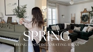 SPRING DECORATE WITH ME 2025 | LIVING ROOM DECORATING IDEAS