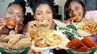 WingStop Chicken Wings Mukbang | Brazilian Citrus Pepper, Buffalo & Garlic Parmesan (EATING SHOW)