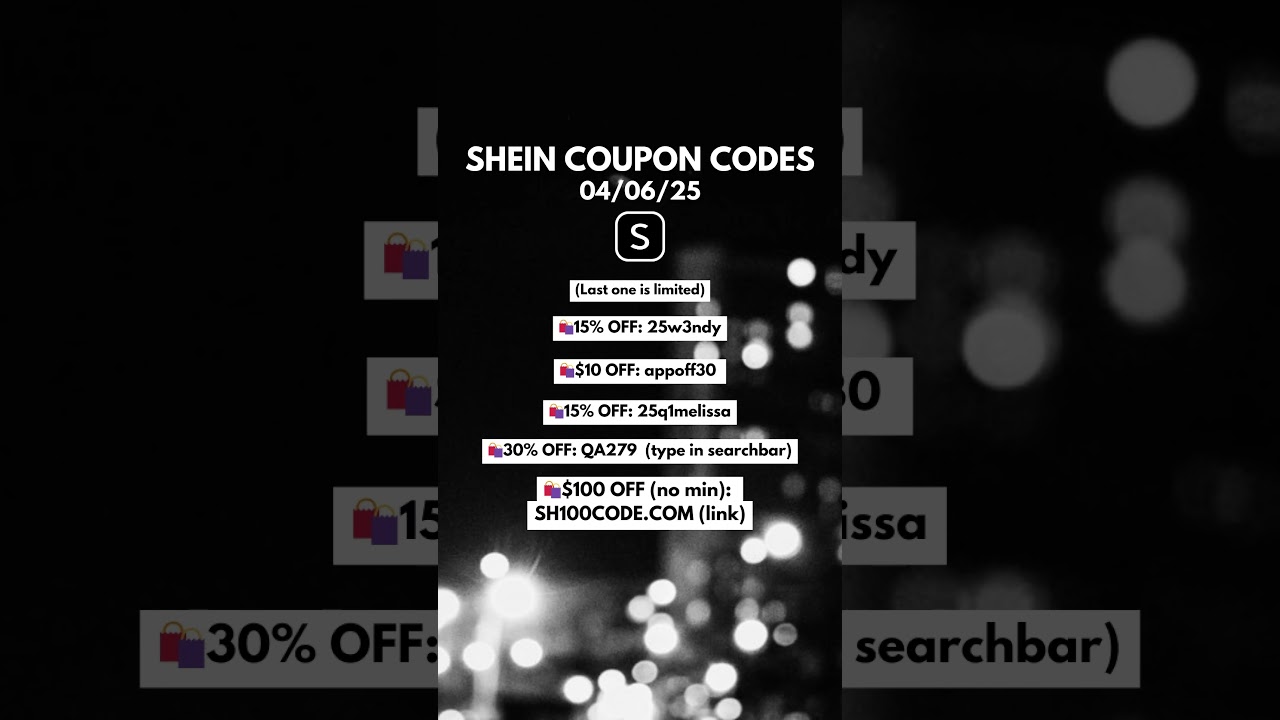 Shein Coupon Discount Codes - April 2025 #shein