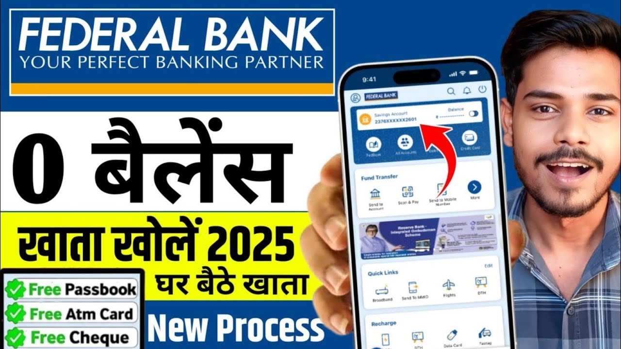 federal bank zero balance account opening online 2026 | how to open federal bank account online