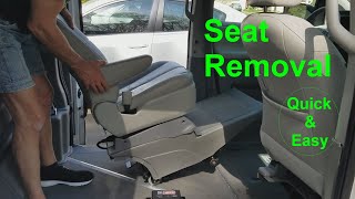 Seat Removal and Install for Wheelchair Van - BraunAbility