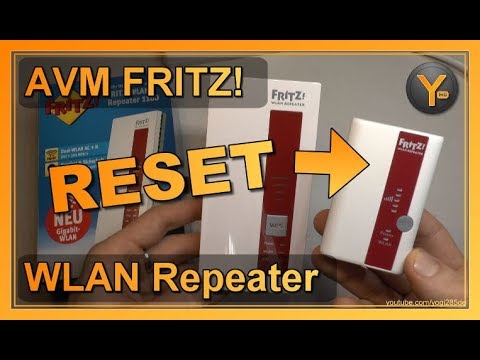 Resetting the FRITZ! WLAN Repeater / Loading Factory Settings (All Models)