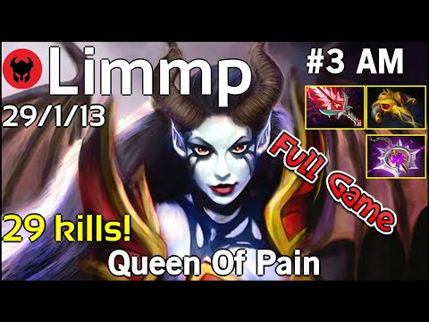 29 kills! Limmp [coL] plays Queen Of Pain!!! Dota 2 Full Game