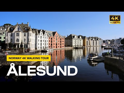 Morning Walk in Ålesund, Norway | City Architecture & Waterfront Views
