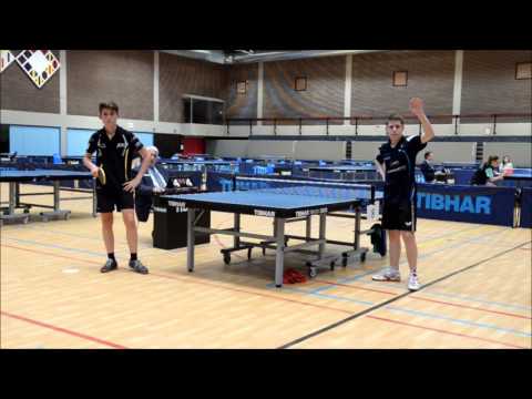 Finale Heren E...Set 5 ...JANSSEN ROBBE (E0 - Lille) tegen VANVINCKENROYE MATHIAS (E4 - Hoeselt)