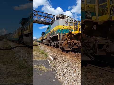 P001 chegando na estação tumiritinga- 16/06 -  #ferrovia #train #railway #minasgerais #viral #vale