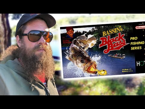 Bass Fishing at Home! First Time Playing BASSIN's Black Bass on SNES