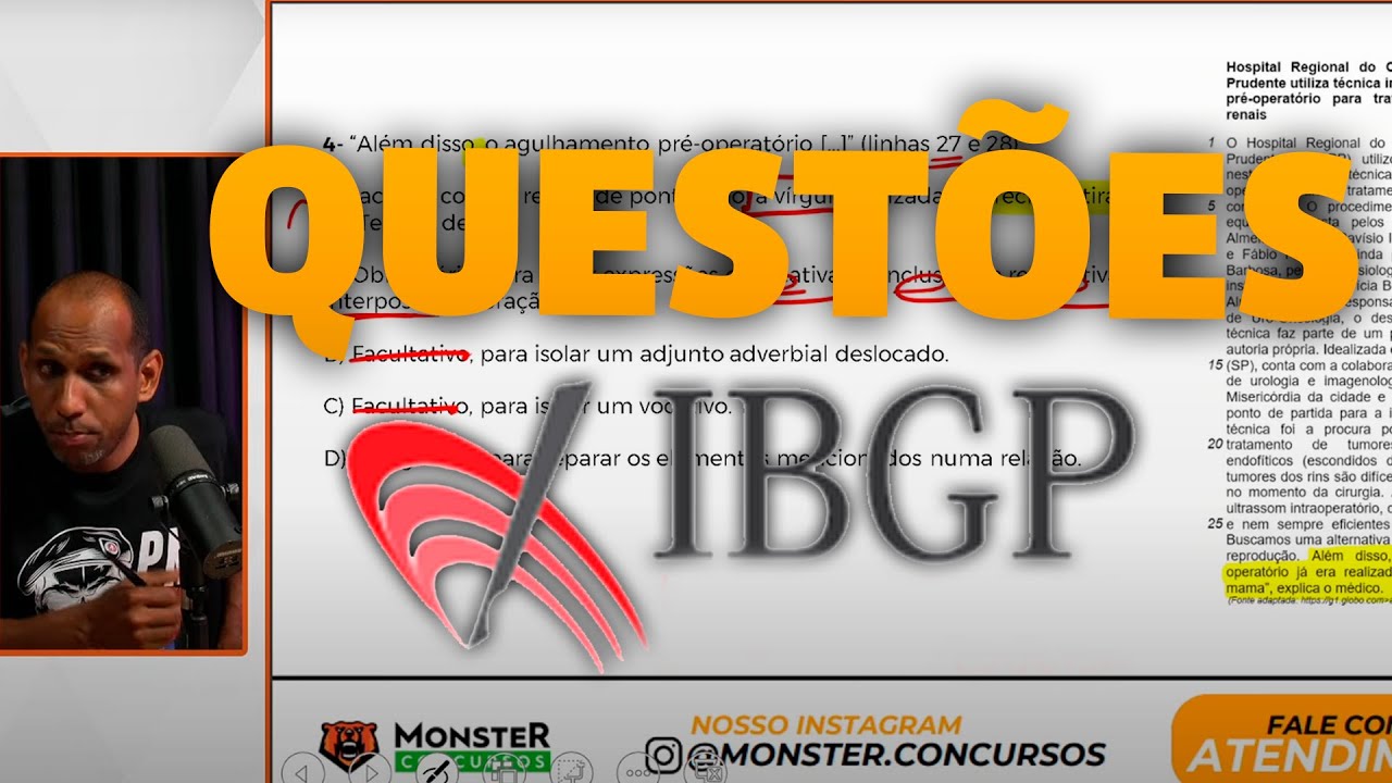 Português Banca IBGP: Resolução de Questões Passo a Passo para Concursos!