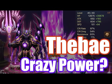 The BUFFED Thebae, did he get crazy power and Tier SSS in next season???【Summoner War RTA】