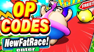 ALL NEW SECRET *CODES* IN ROBLOX FAT RACE CLICKER (roblox fat race clicker codes)2022