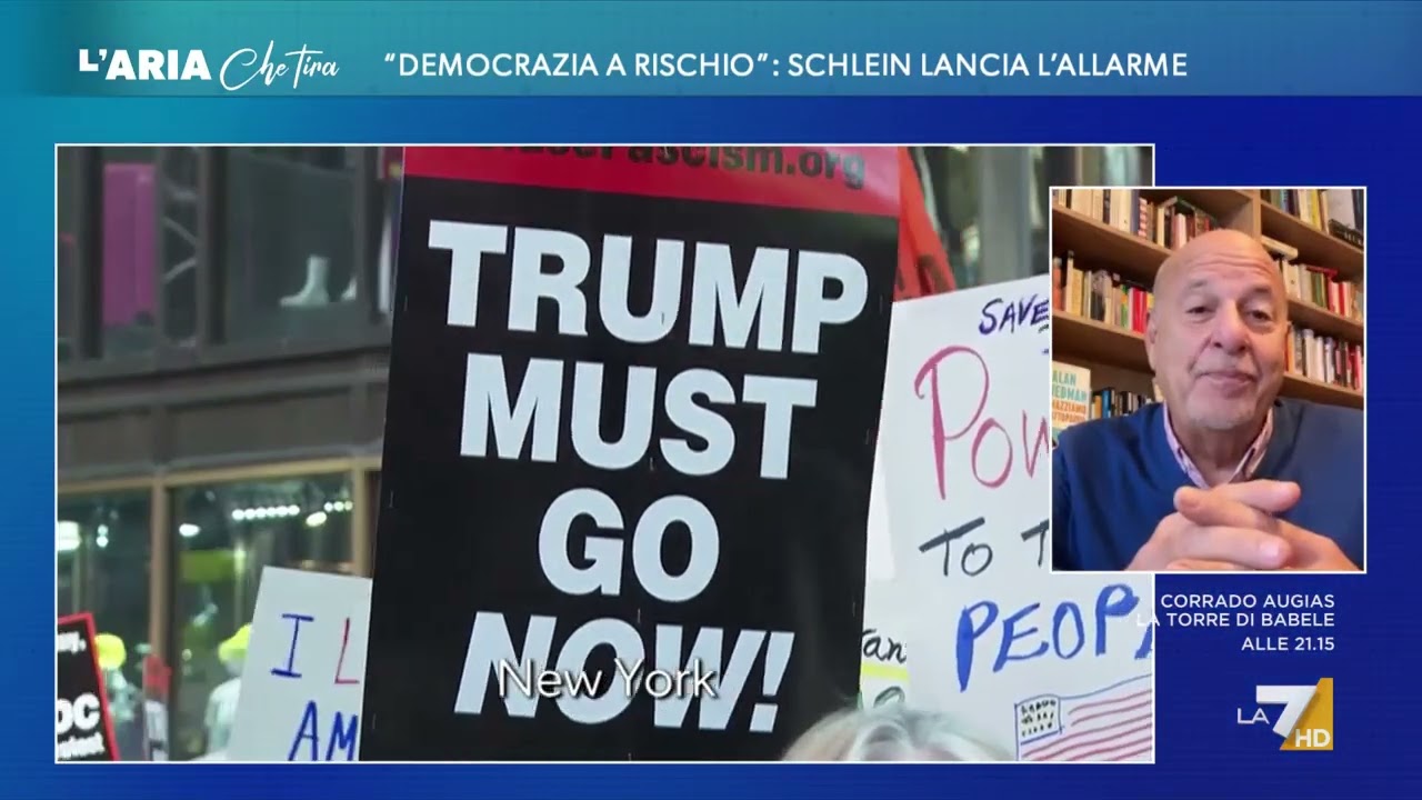 Trump scarica letame sui manifestanti, Alan Friedman: "Volgare, mi dispiace per il mio Paese ...