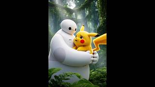 “Baymax’s Brave Rescue: Saving Pikachu from the Deadly Black Panther 🖤⚡”