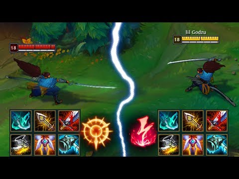 PRESS THE ATTACK YASUO vs ELECTROCUTE YASUO - Same Build Fights & Challenger Outplays