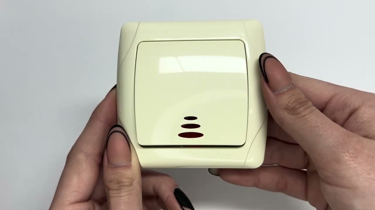 Выключатель одноклавишный с подсветкой VIKO Carmen крем 90562019