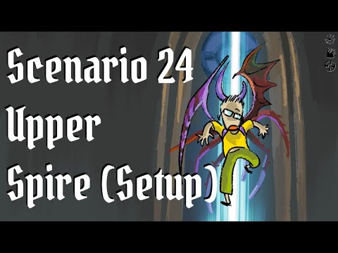 028A - Frosthaven Insane Difficulty (+3) Solo 4 Characters, Scenario 24, Upper Spire (Setup)