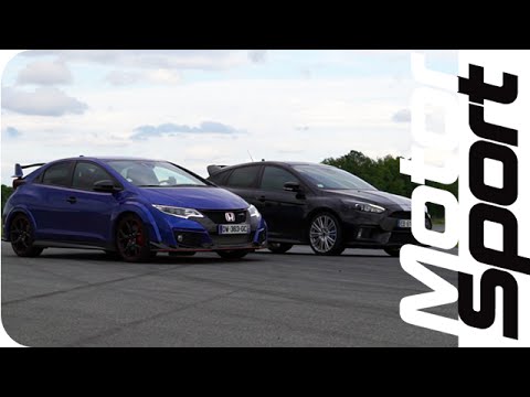 Drag race : Ford Focus RS VS Honda Civic Type-R