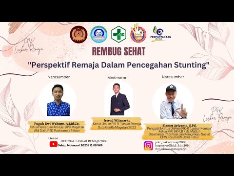 REMBUG SEHAT "PERSPEKTIF REMAJA DALAM PENCEGAHAN STUNTING" SEBAR AKSI PLUS PIK-R LASKAR REMAJA