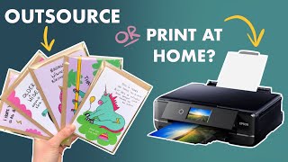 SHOULD YOU OUTSOURCE OR PRINT YOUR OWN GREETINGS CARDS? Pros & Cons (Greetings Card Business 2023)