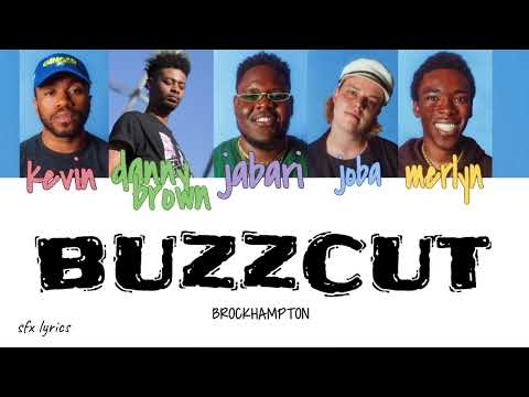 BROCKHAMPTON - BUZZCUT FEAT. DANNY BROWN [color coded lyrics]