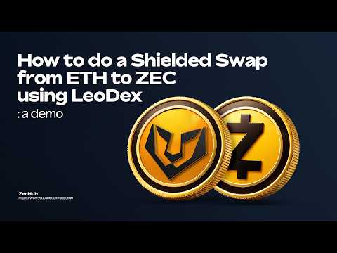 Shielded ZEC swaps on LeoDex