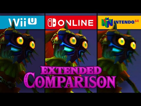 The Legend of Zelda: Majora's Mask Extended Graphics Comparison (Switch vs Wii U & N64)