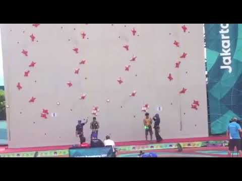 Asian Game Speed Climbing semi final