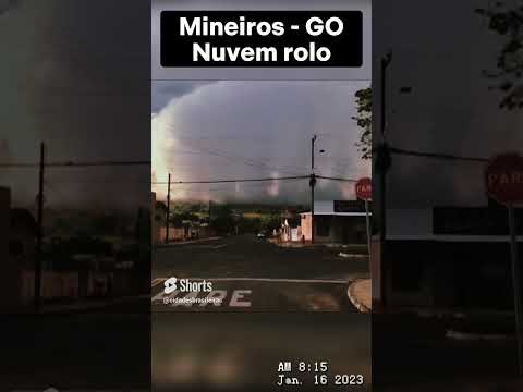 Nuvem rolo em Mineiros - Goiás #cidadesbrasileiras