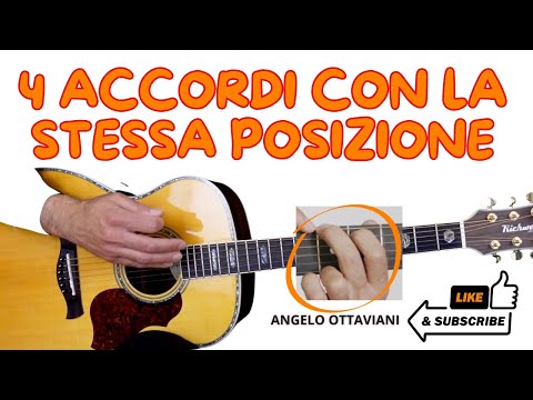Una Sola Posizione per 4 Accordi e Tante Canzoni