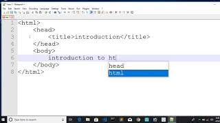 HOW TO CREATE AND RUN HTML IN NOTEPAD++