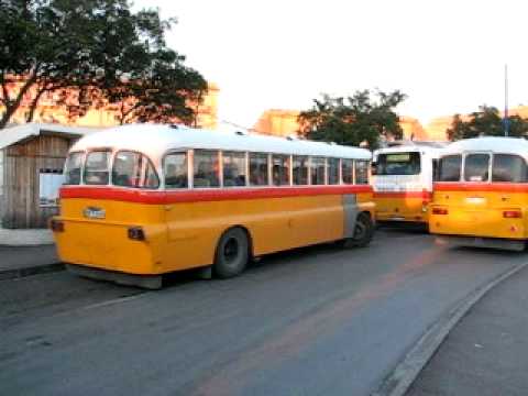 Old Buses at Valetta in Malta