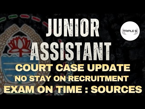 JKSSB Junior Assistant Court Case Update - No Stay On Recruitment  | Exam On Time : Sources