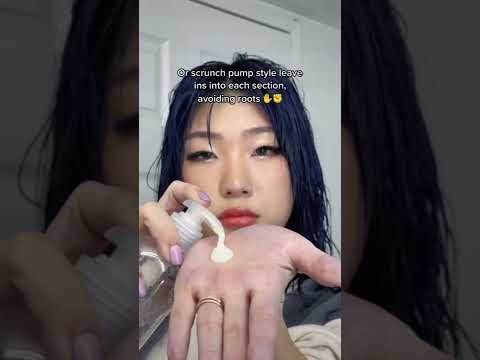 how to apply leave in conditioner 💦