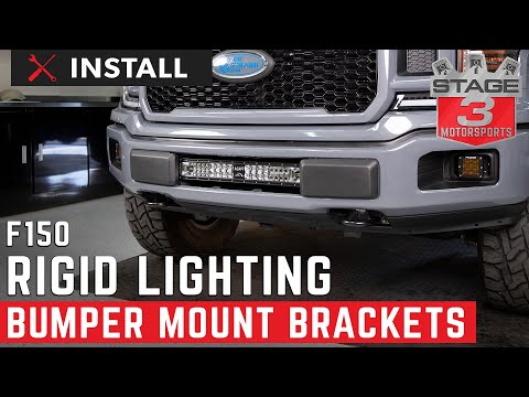 2018-2020 F150 Rigid Lower Bumper Mount Light Bar Bracket Install