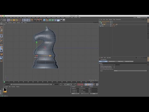 Cinema 4D Tutorial How to Model a Chess Set Part 1 Pawn