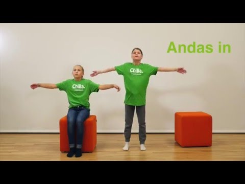 Folkhälsan Chilla, rörelseövningen Vågen