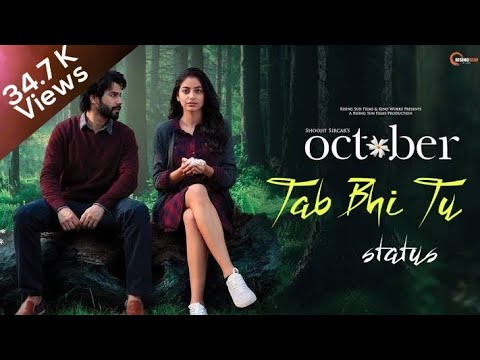 Tab Bhi Tu | October | Whatsapp status with lyrics  | Varun Dhawan  | Rahat Fateh Ali Khan |