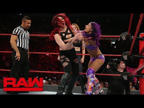 Bayley & Sasha Banks vs. Samantha Simon & Karen Lundy: Raw, July 23, 2018