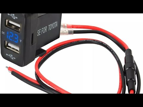 Installation of USB charger voltmeter on innova,fortuner, avanza and other toyota with similar slot.