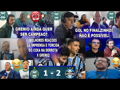 REAÇOES DA IMPRENSA E TORCEDORES COXA AO CORITIBA 1X2 GREMIO COM SHOW DO FERREIRA E LUISITO SUAREZ