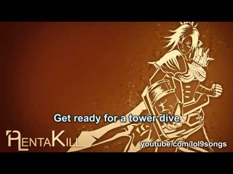 PlentaKill feat. Megan Dickinson - Tower Dive (Demi Lovato - Heart Attack LoL Parody) PLK