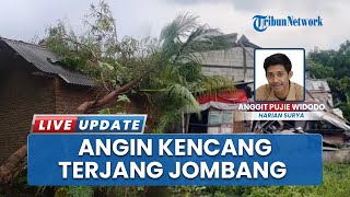 Diterpa Cuaca Ekstrem, Angin Kencang Terjang Jombang Rusak Belasan Rumah dan Sekolah