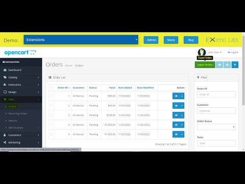 OpenCart Export Tool