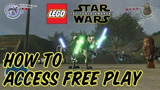 LEGO Star Wars The Force Awakens - How to Access Free Play in Hub Areas