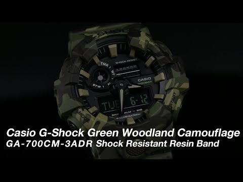 Casio G-Shock GA-700CM-3ADR Camouflage Series Digi-Ana Green Woodland Camouflage Resin Band-2