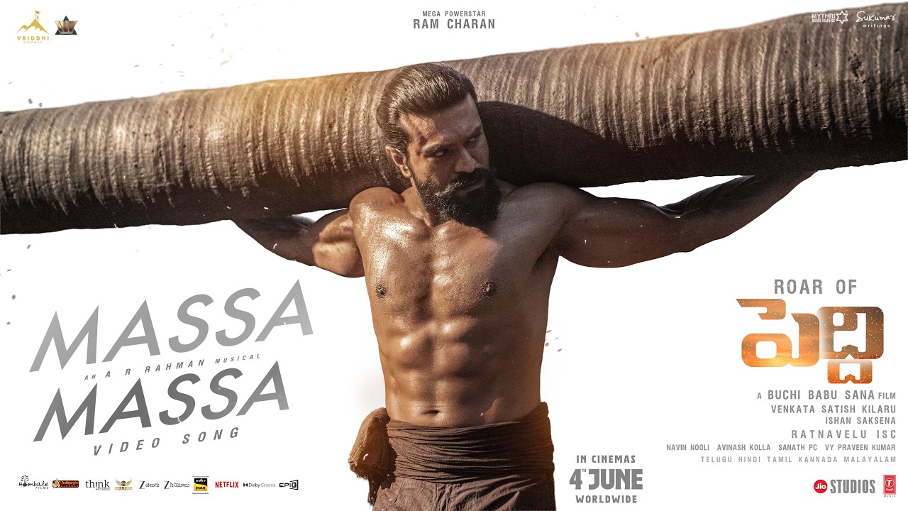 Massa Massa Video Song | Peddi | Ram Charan | Buchi Babu | Janhvi | AR Rahman | Vishal Mishra