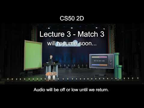 CS50 2D - Lecture 3 - Match 3 (live, unedited)