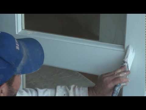 How to paint a glass paneled door