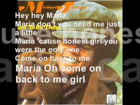 Michael Jackson - Maria (You Were The Only One) HQ (Lyrics)
